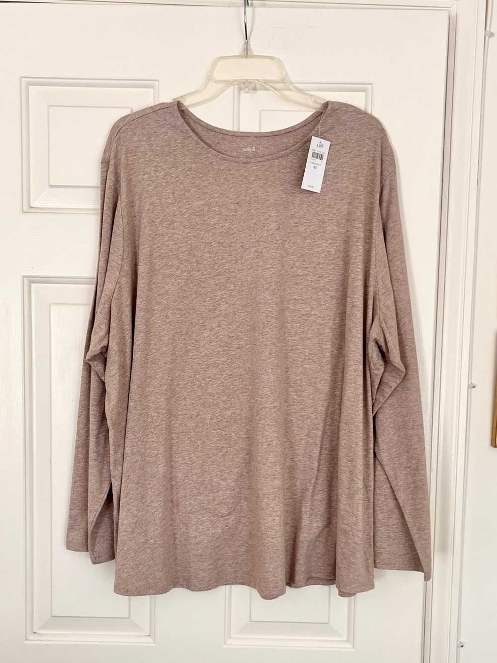 Pure Jill Long Sleeve Shirttail Tee Size 4X, NWT